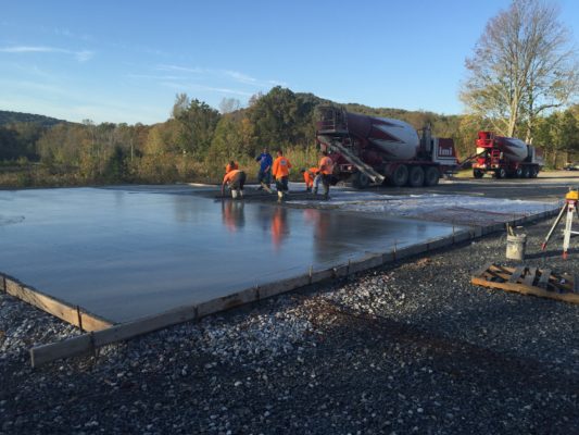 commercial concrete slab on grade